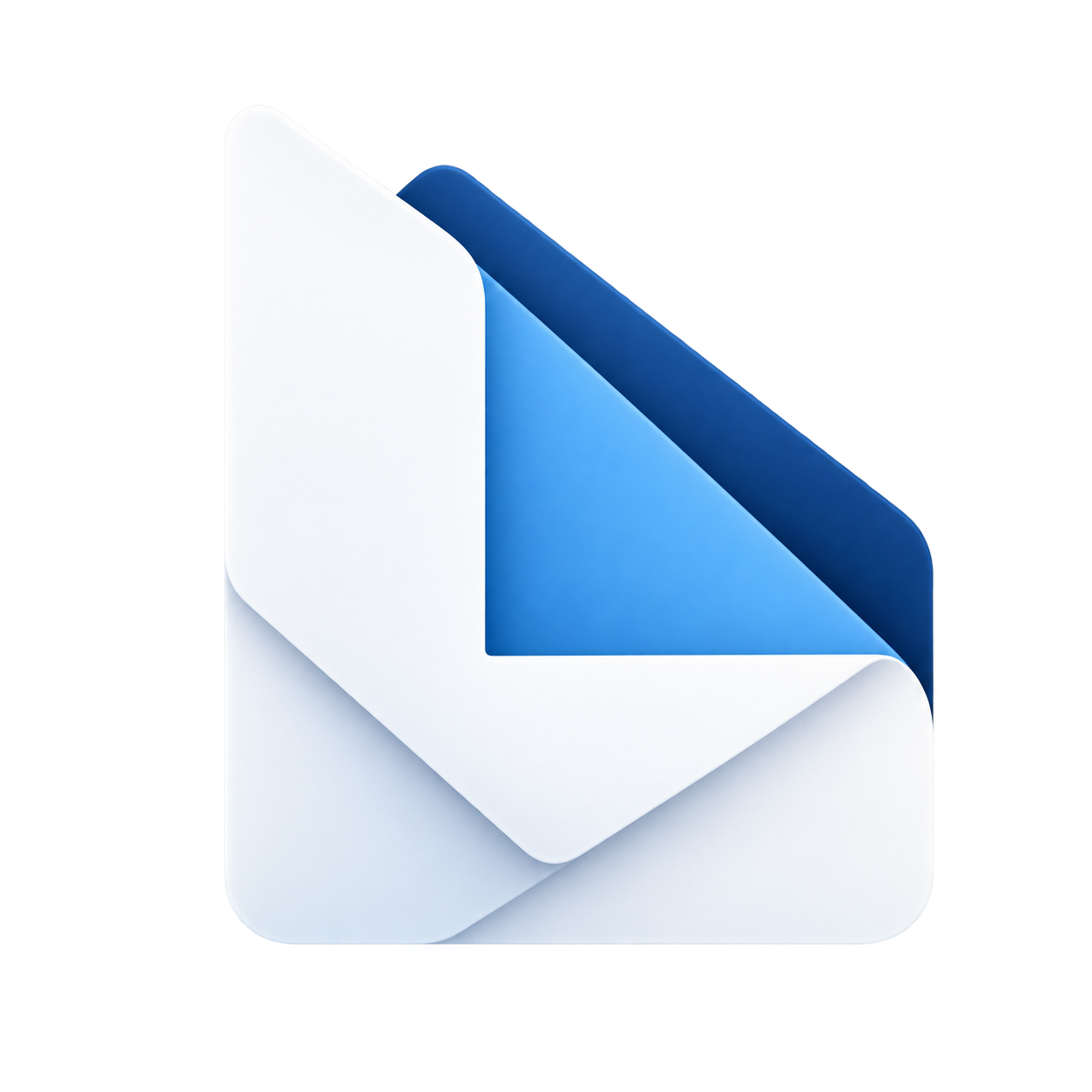 Letters folded paper logo